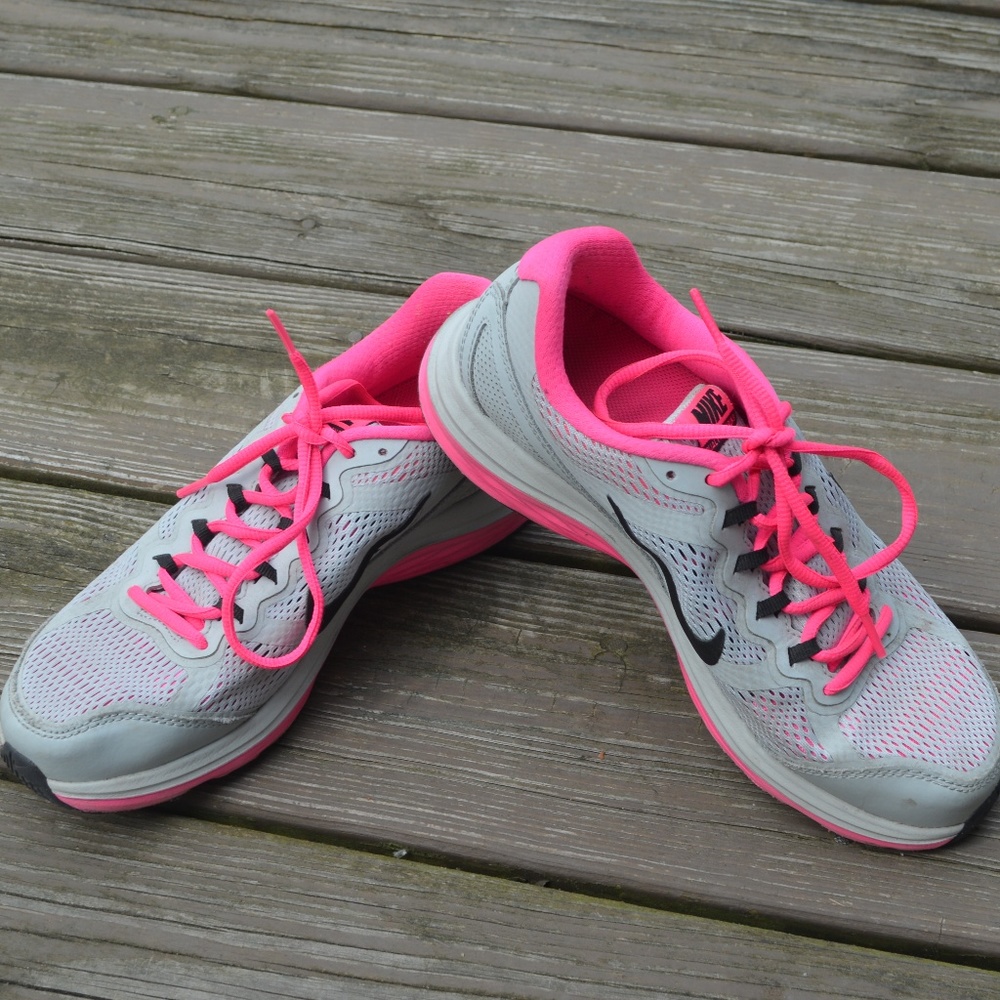 Pink and Grey Nikes Size 7